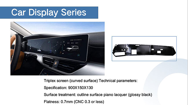 Automotive Display Housing Case Study – Triplex Curved Screen Die-Cast Enclosure